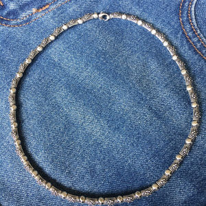 Konstantino Sterling Silver Hinged Bead Necklace